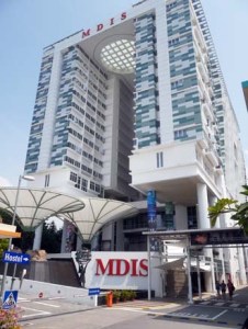 MDIS Singapore Residences costing S$80 million, the new 15-storey on-campus student hostel consists of 782 air-conditioned rooms, 14 suites, a lecture theatre and cafeteria.